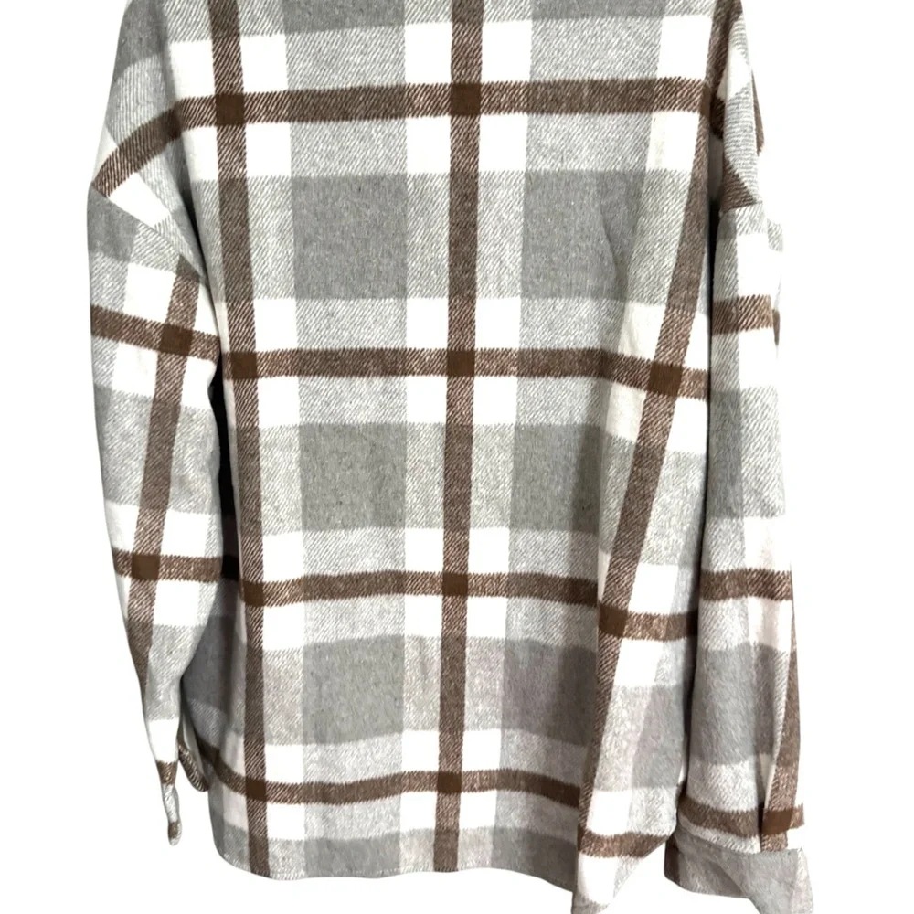 New Plaid Oversized Jacket for Women - Picture 4 of 8